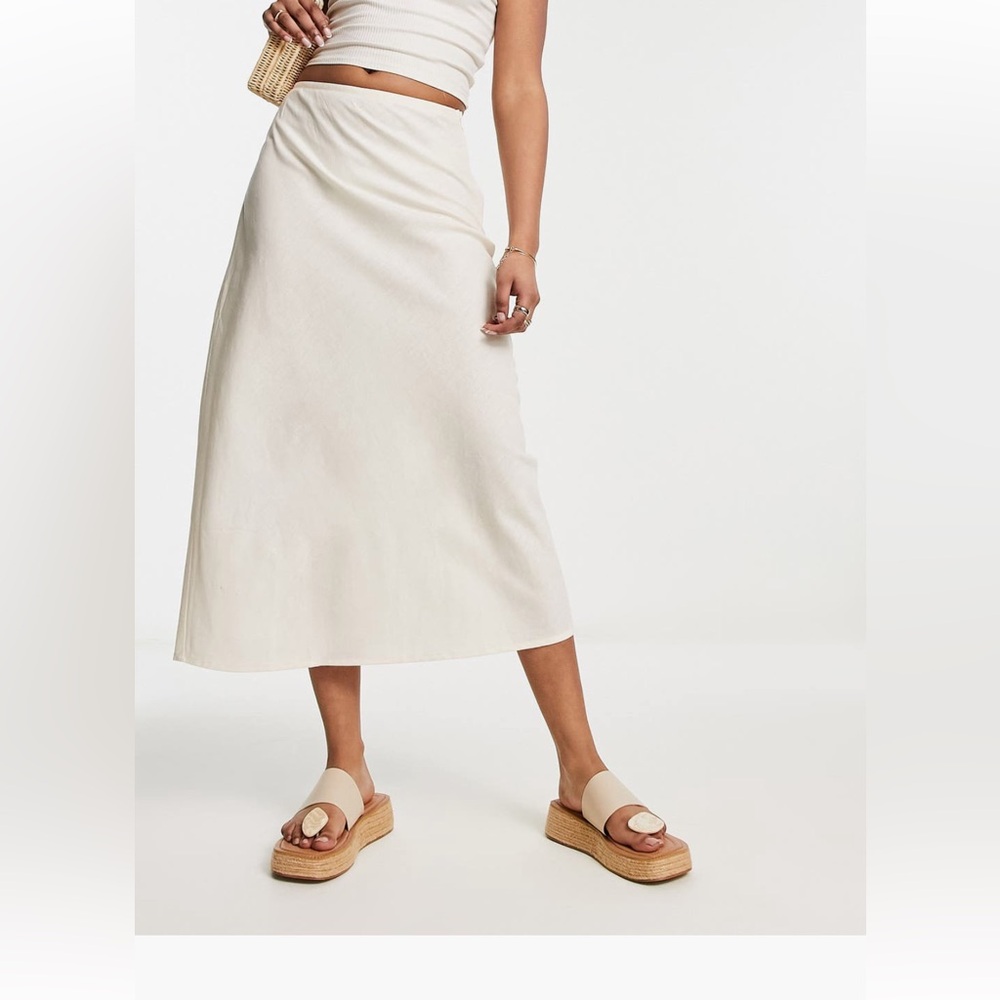 white midi skirt